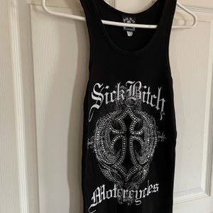 🔥Sick Bitch Crystal Tank💎